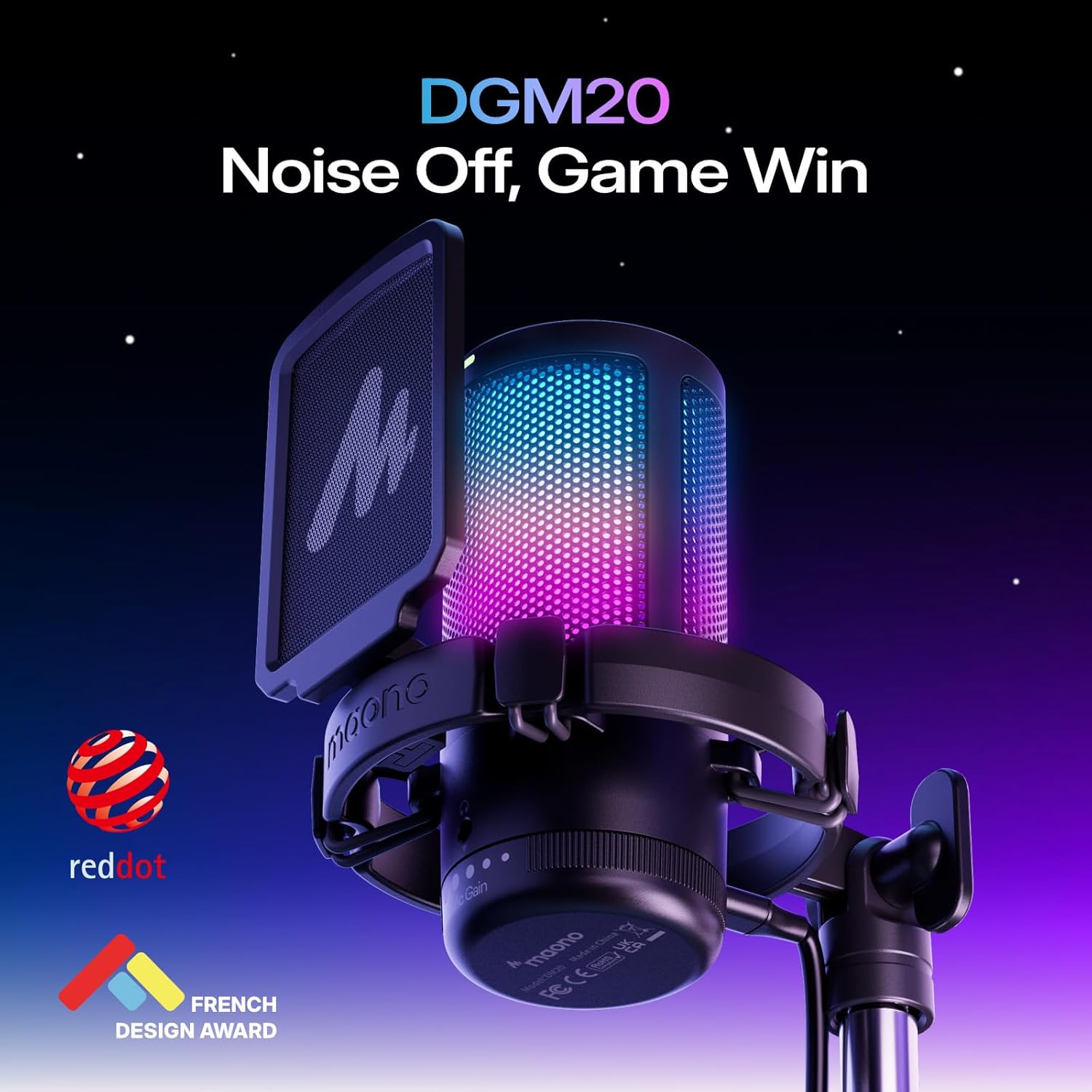 Detalle 2 de MAONO DGM20S Gaming USB Mikrofon 1 Stück