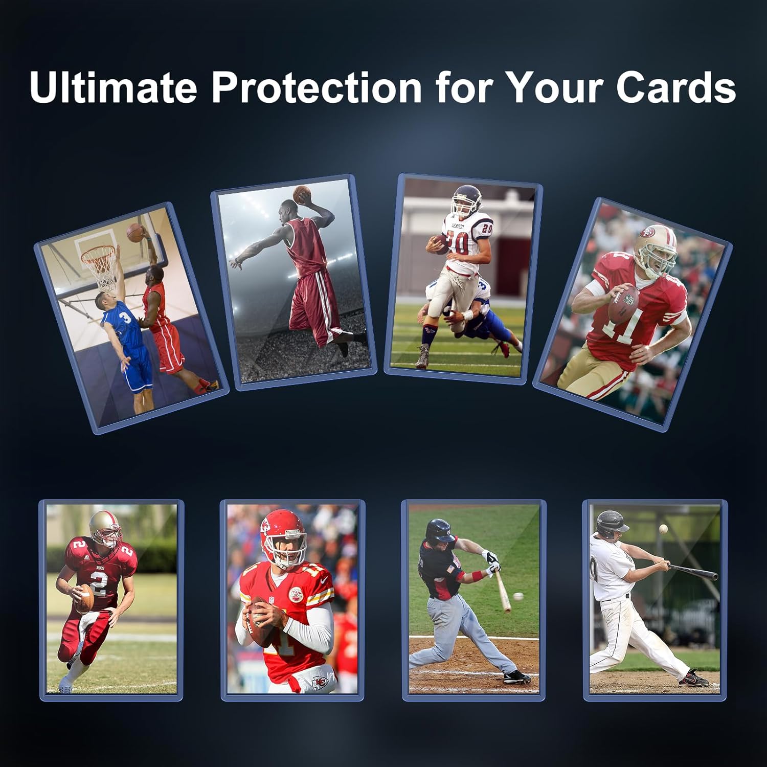 Thumbnail 5 de 2000 Card Sleeves Top Loaders Set (3”x4” Toploaders) with Clear Sleeves