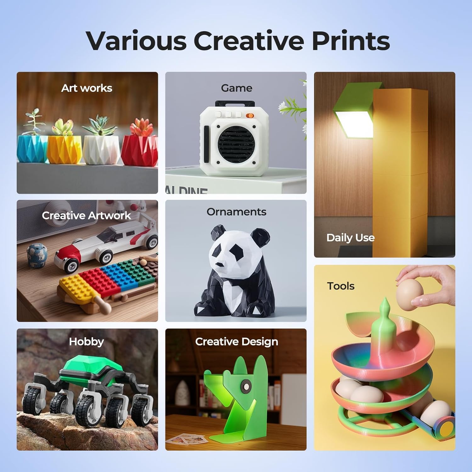 Thumbnail 5 de SOLEYIN Ultra PLA 1,75 mm – Filamento ecologico per stampanti 3D (4 kg) in 10 colori intensi