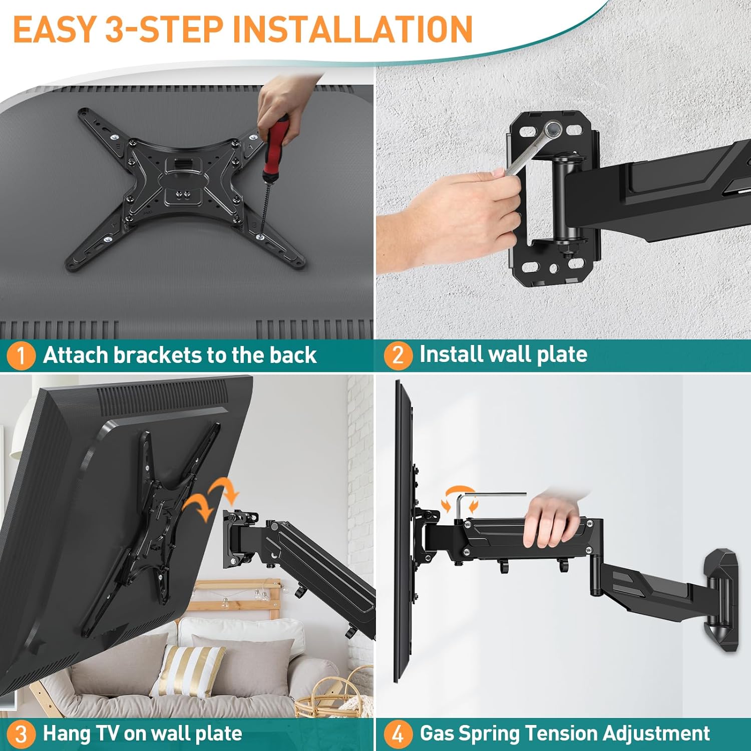 Thumbnail 6 de ELIVED EV031 23-55in TV Wall Mount 25KG