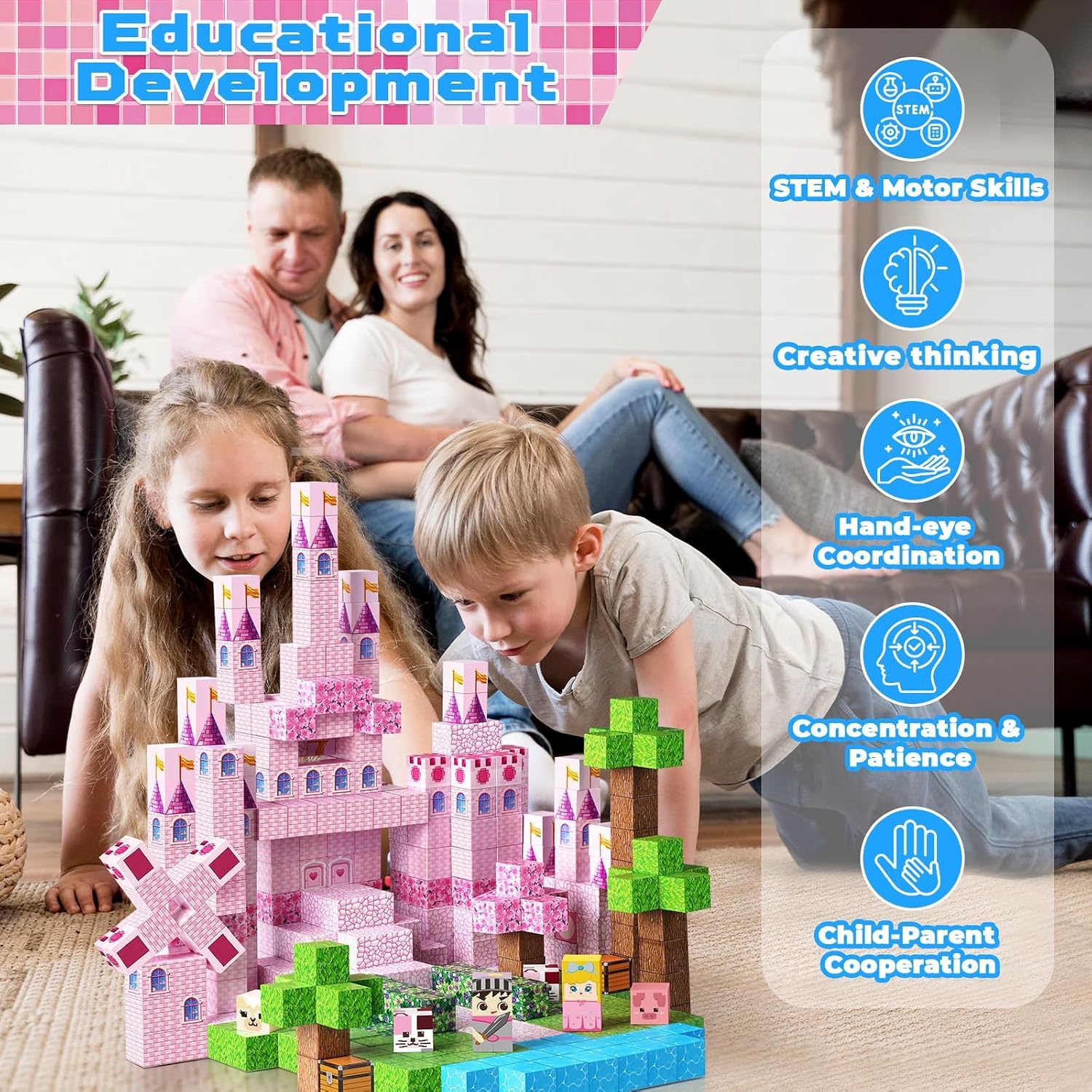 Detalle de Annexfun Magnetic Building Blocks 100 pcs