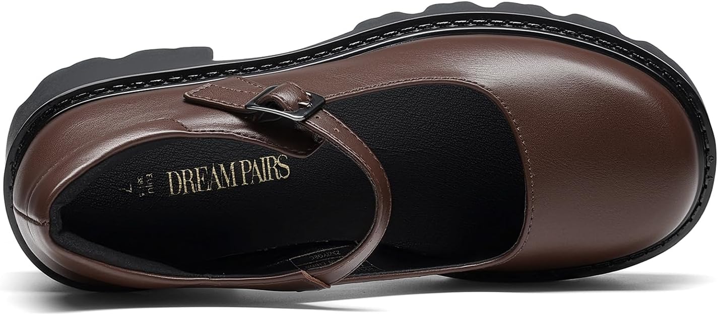 Detalle de DREAM PAIRS D235-FA1PU1ZY09-AA36WK-175553605631 Mary Jane Platform Pumps