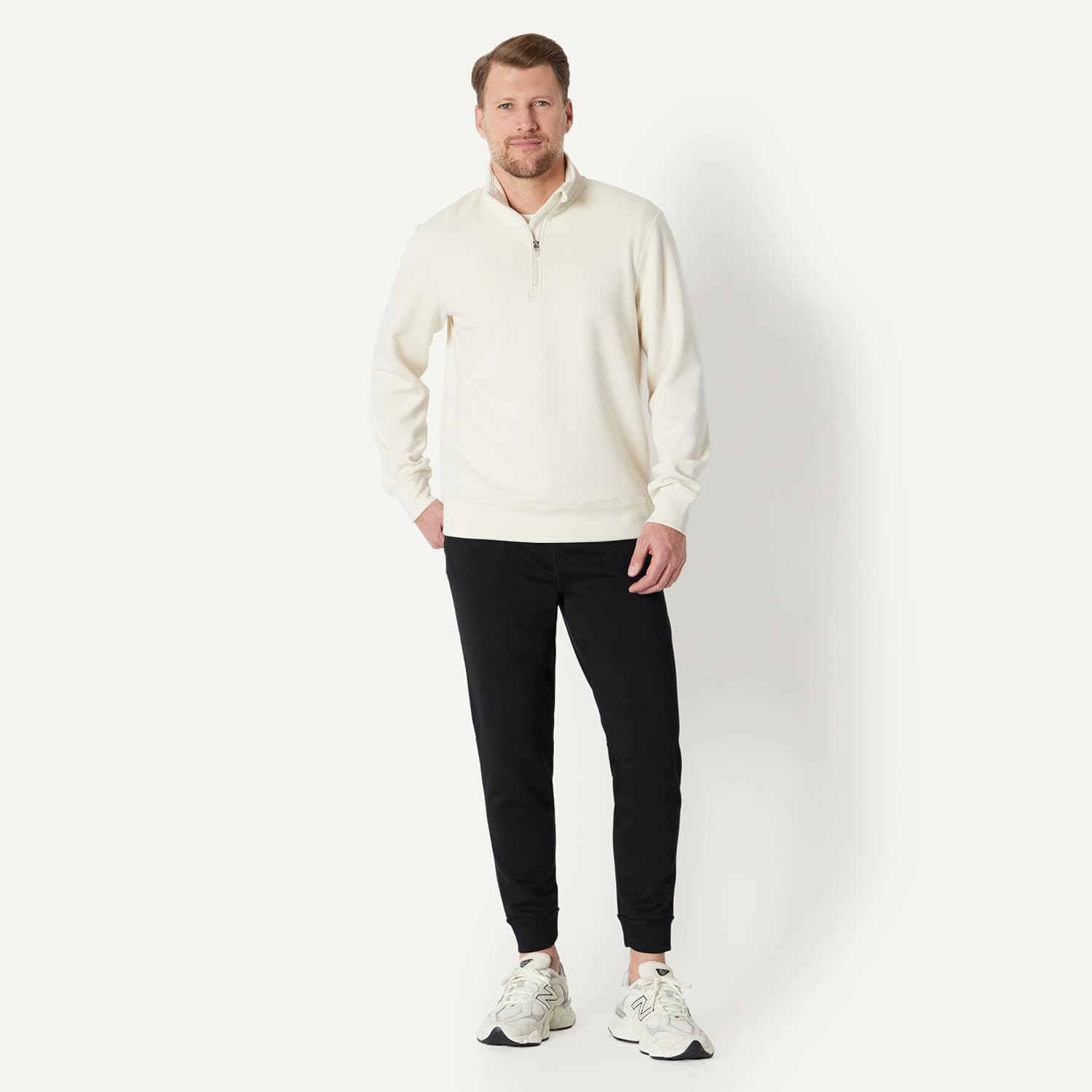 Thumbnail 4 de Amazon Essentials Men's Active Sweat Relaxed-Fit Quarter Zip Pullover Sweatshirt