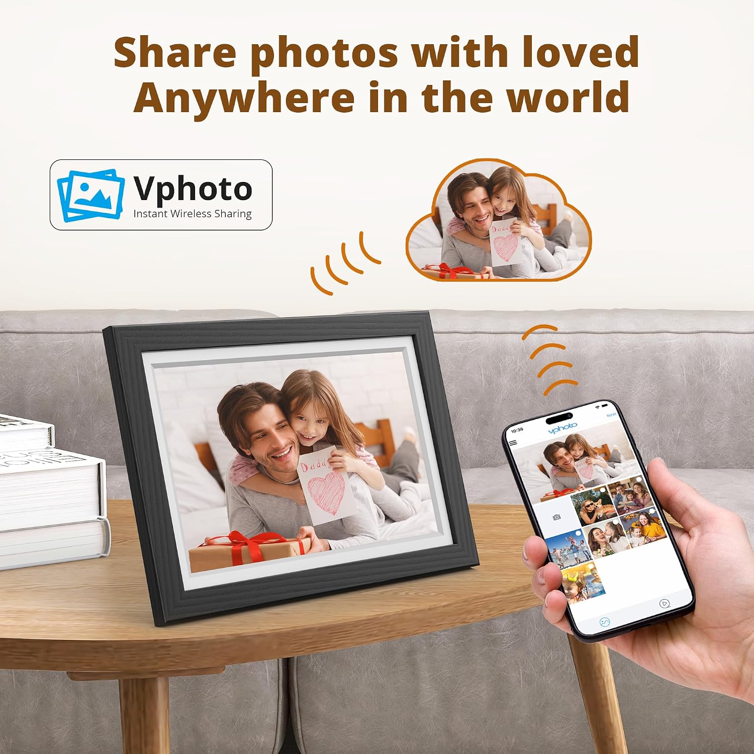 Detalle 2 de Dragon Touch 10 inch WiFi Digital Photo Frame