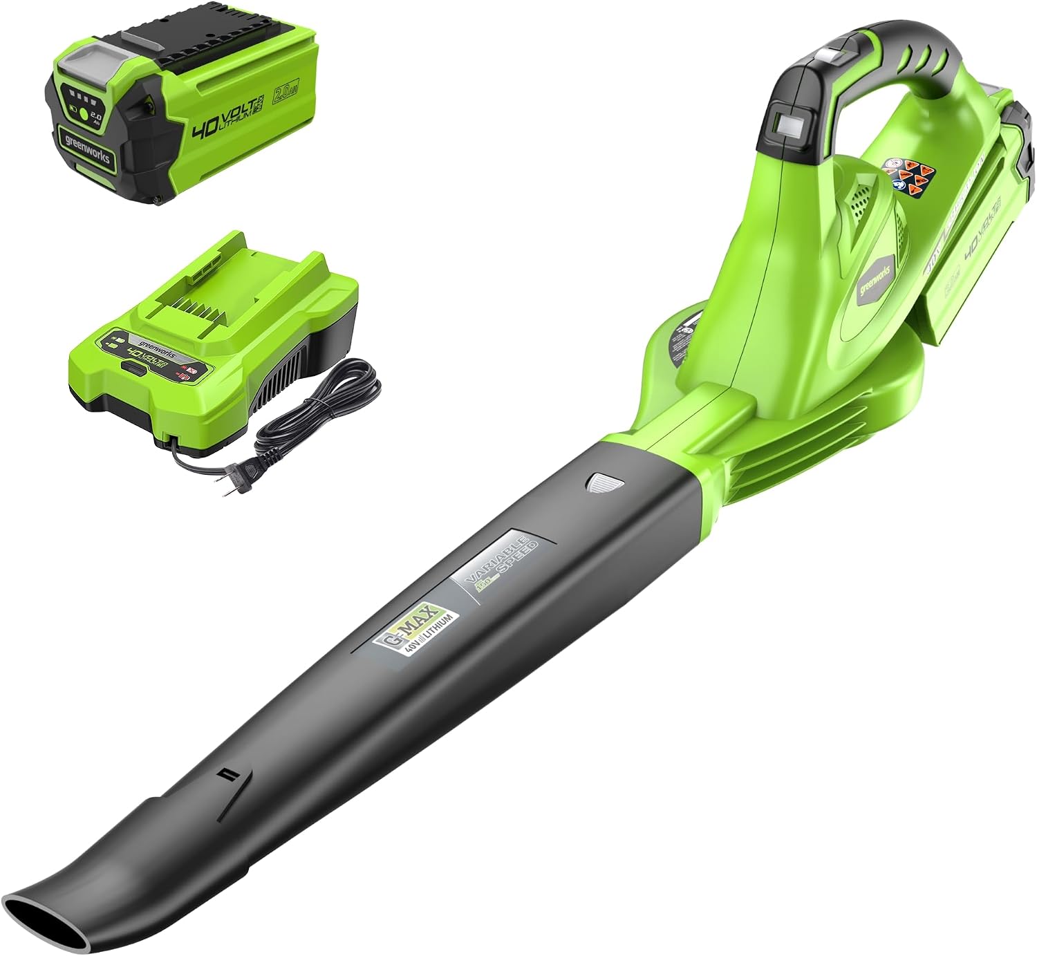 Detalle de Greenworks Cordless Leaf Blower 40V
