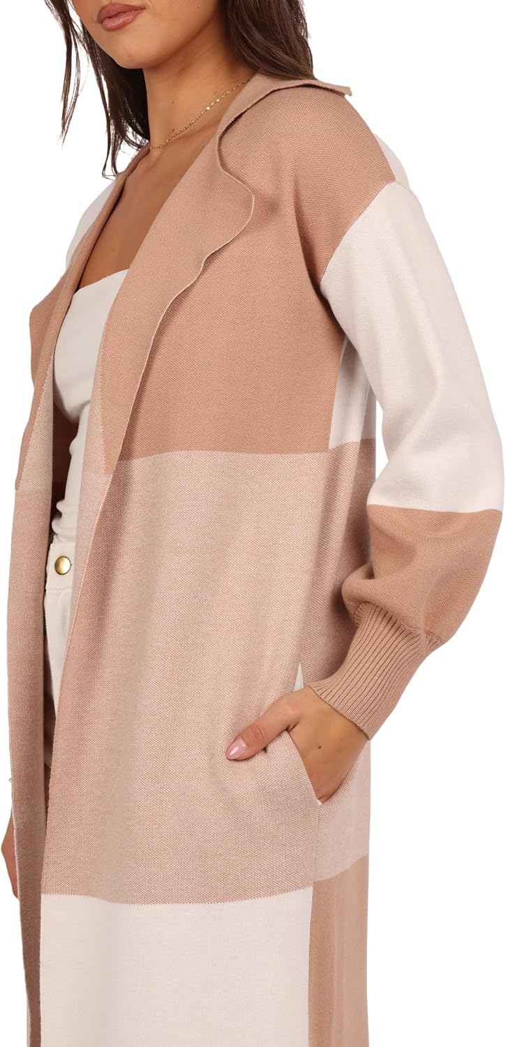 Thumbnail 1 de Petal & Pup Kingston long check cardigan for women