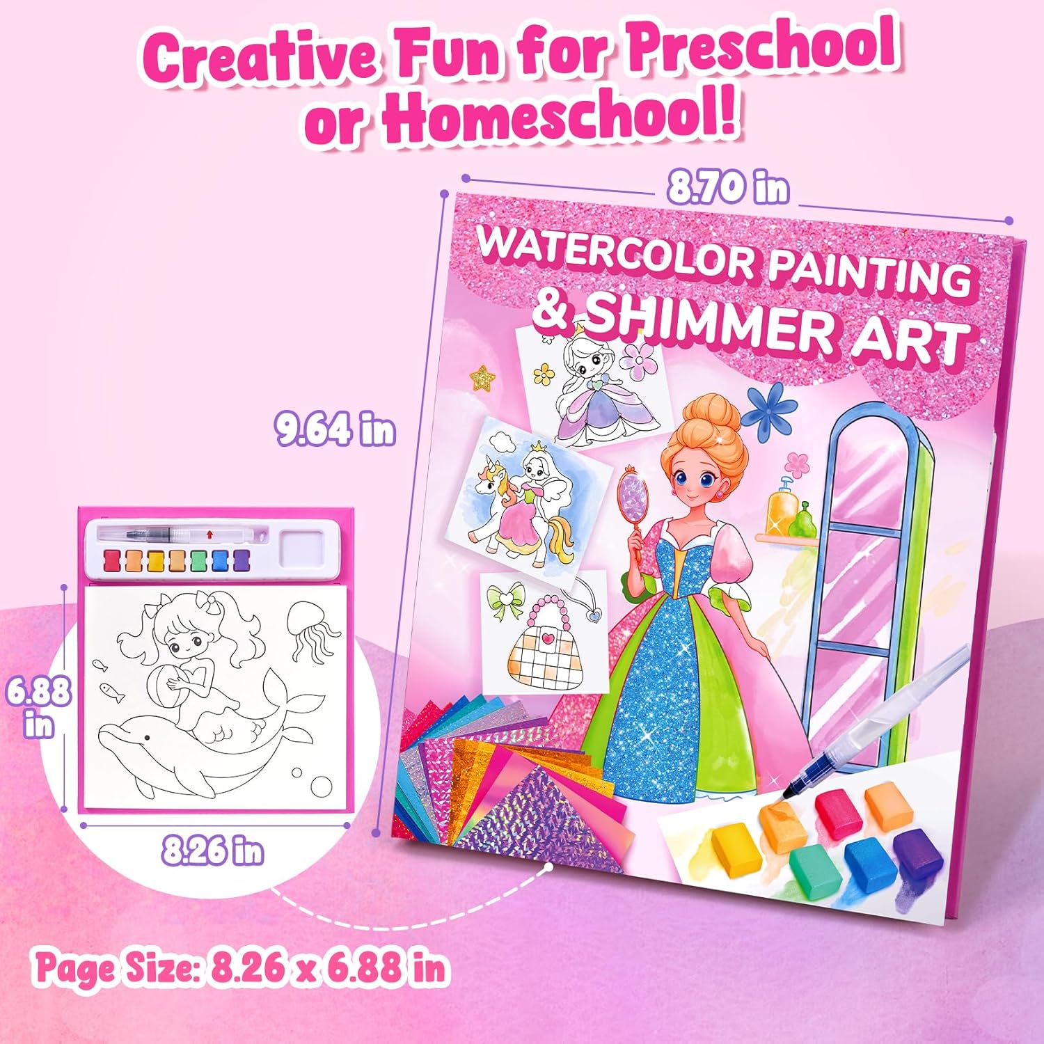 Thumbnail 5 de JoyCat Paint with Water Princess Activity Book 🎨