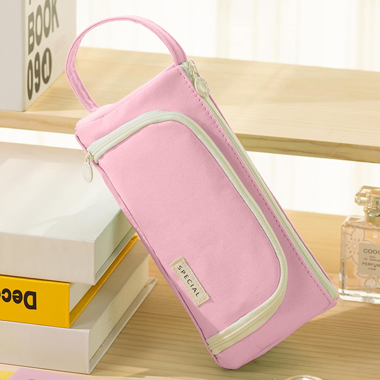 Thumbnail 5 de ONCCI Pencil Case for Girls: Large Capacity 3-Compartment Design