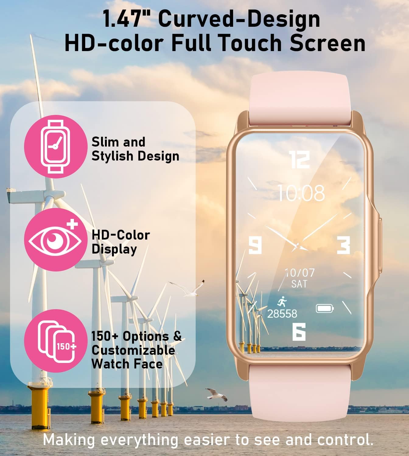 Detalle 2 de Fitness Tracker Smartwatch with 115 Sports Modes