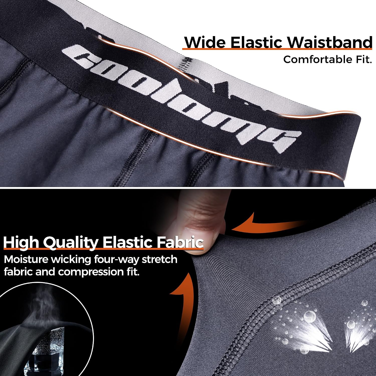 Thumbnail 6 de COOLOMG Men's Compression Shorts with Cup