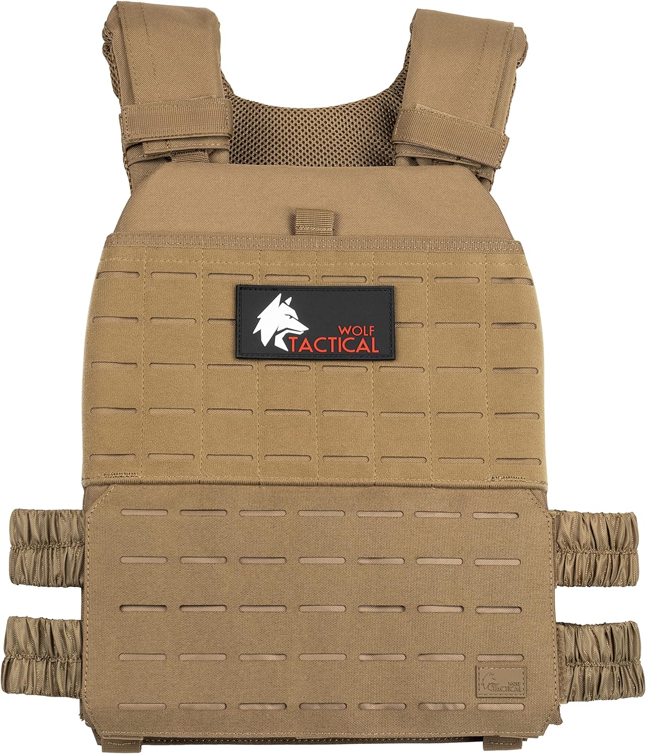 Detalle de WOLF TACTICAL VT8906 Adjustable Weighted Vest, 600D Nylon, MOLLE Panels