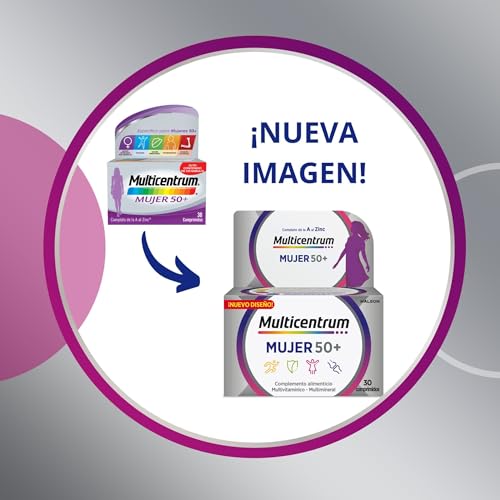 Detalle 2 de Multicentrum Mujer 50+ | Complemento multivitamínico y multimineral para postmenopausia