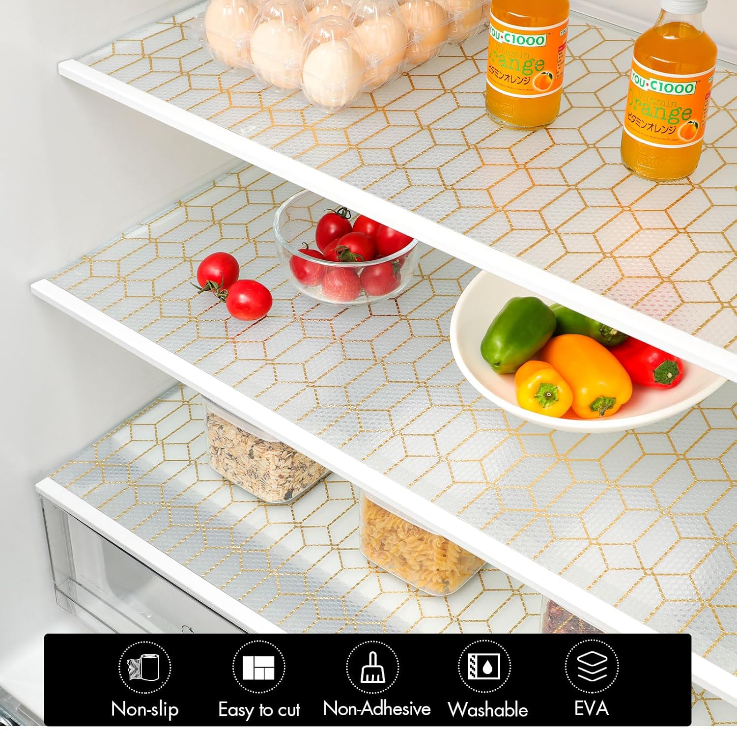 Thumbnail 6 de Cooyes Shelf and Drawer Liners EVA non-slip mat
