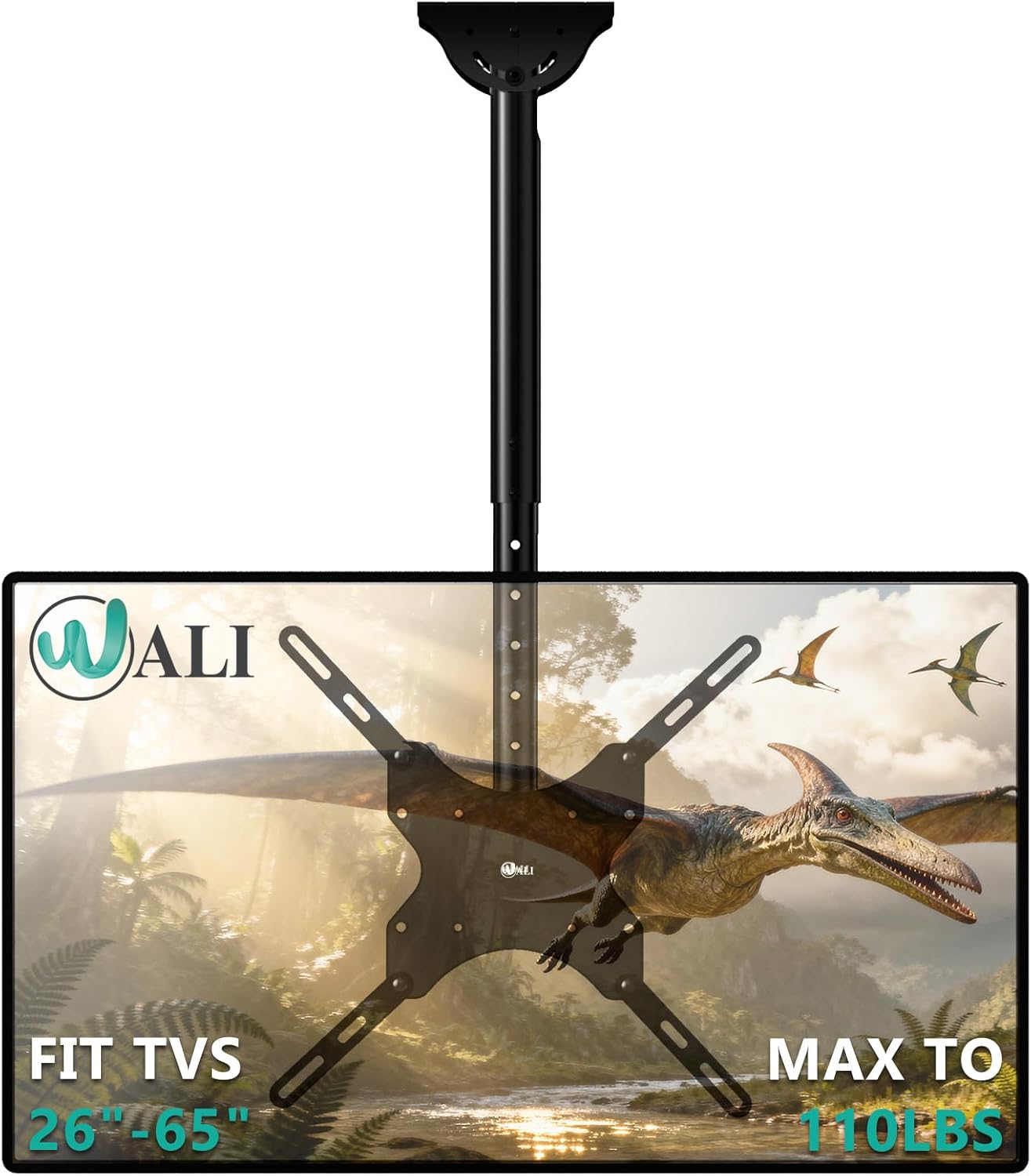 Detalle de WALI CM2665 Ceiling TV Mount 110 lbs