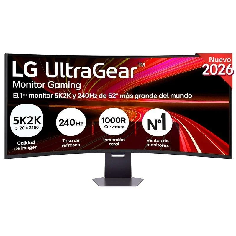 Detalle de LG UltraGear 52G930B-B: monitor gaming ultrawide de 52" con 240 Hz y HDR10