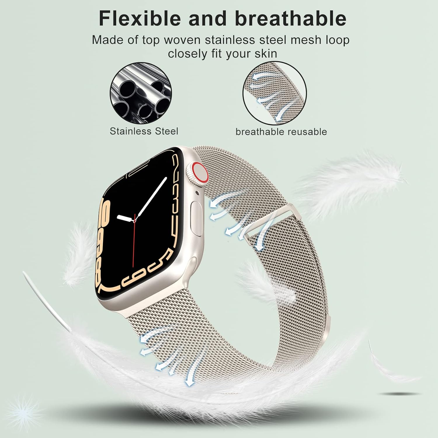 Thumbnail 2 de MARGE PLUS Stainless Steel Mesh Loop 44mm