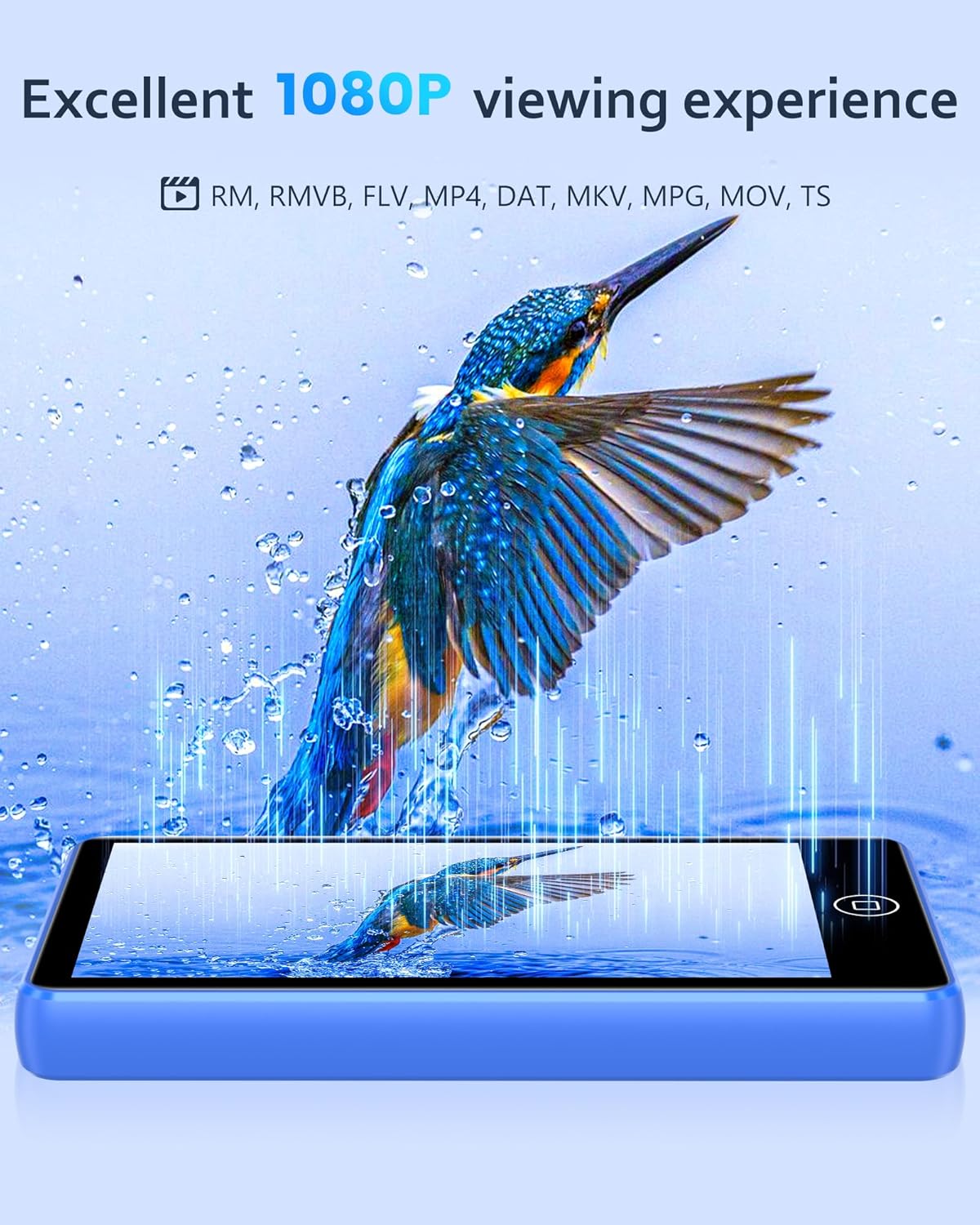 Thumbnail 5 de Lettore MP3 Spotify da 80 GB con Bluetooth e WiFi AGXOV MP4: autonomia, vivacità e libertà da smartphone