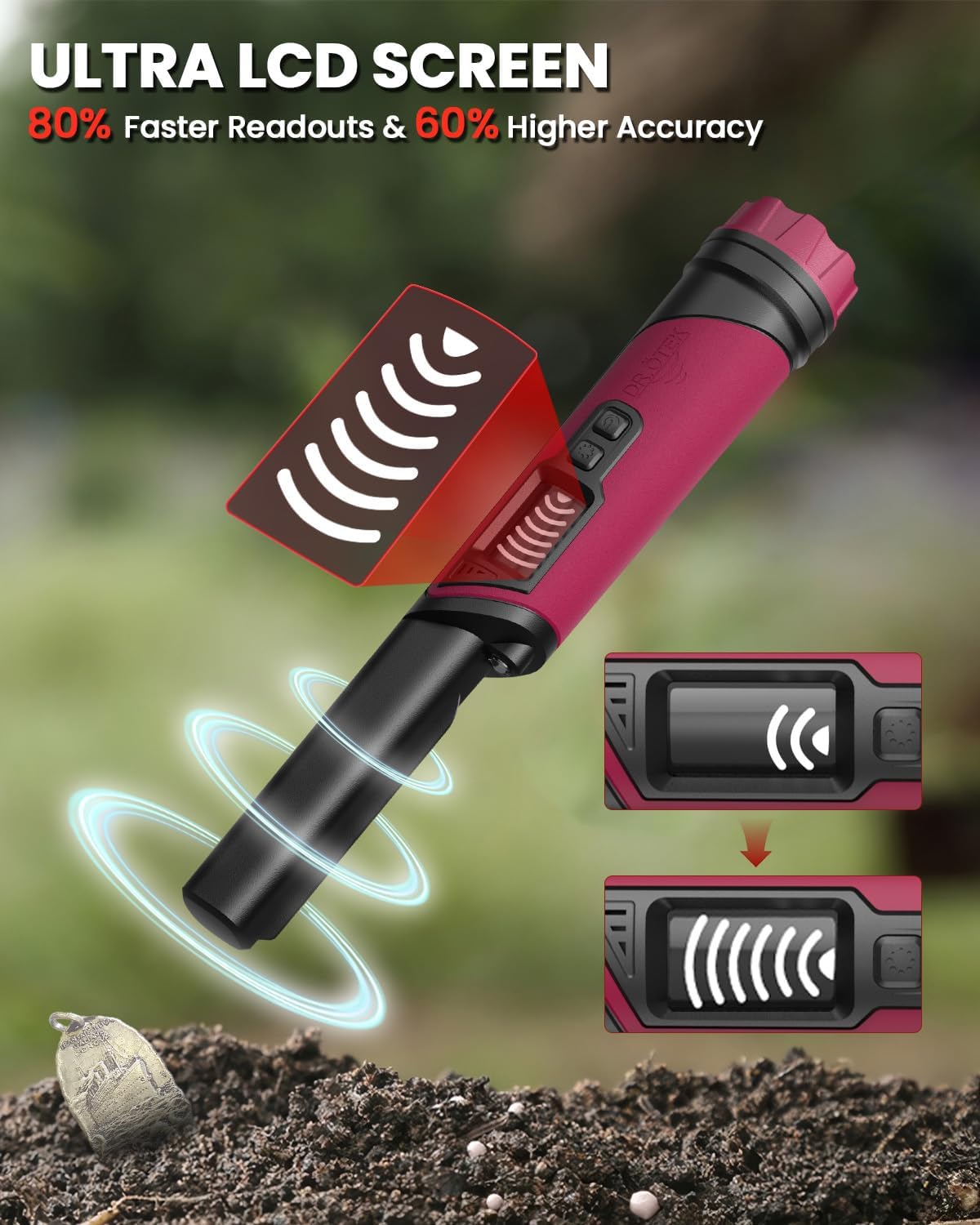 Detalle de DR.ÖTEK Metal Detector Pinpointer IP68