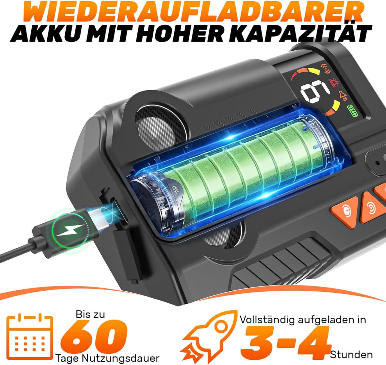 Thumbnail 6 de Anti Bell Gerät Hunde – Ultraschall mit AI-Erkennung, 2 Sender, IPX6, wiederaufladbar