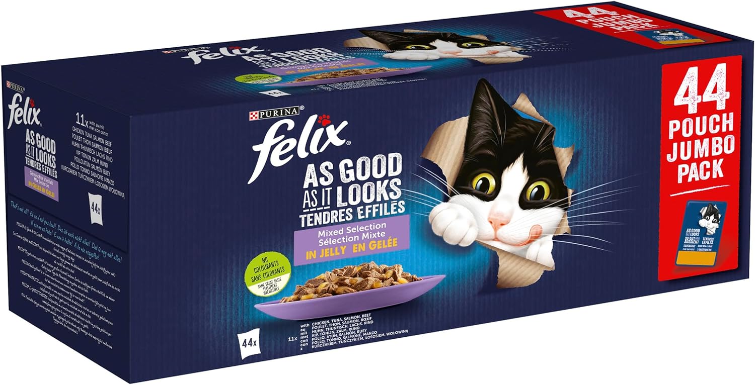 Thumbnail 6 de Felix Fantastic: Comida Húmeda para Gato Adulto en Gelatina, Pack 120 Sobres de 85 g