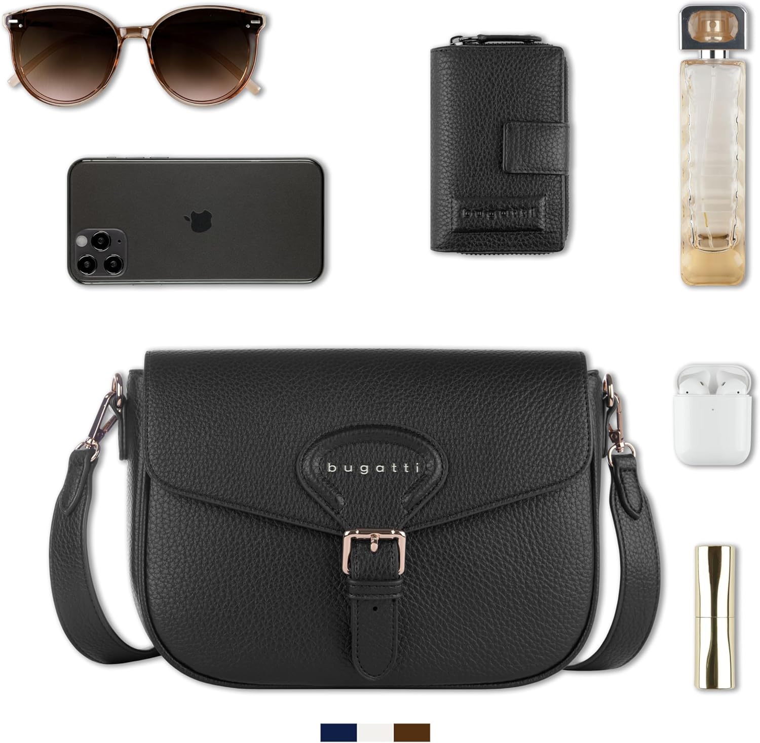 Thumbnail 5 de Bugatti Elina Schultertasche aus Kunstleder – Größe M, Damen-Handtasche