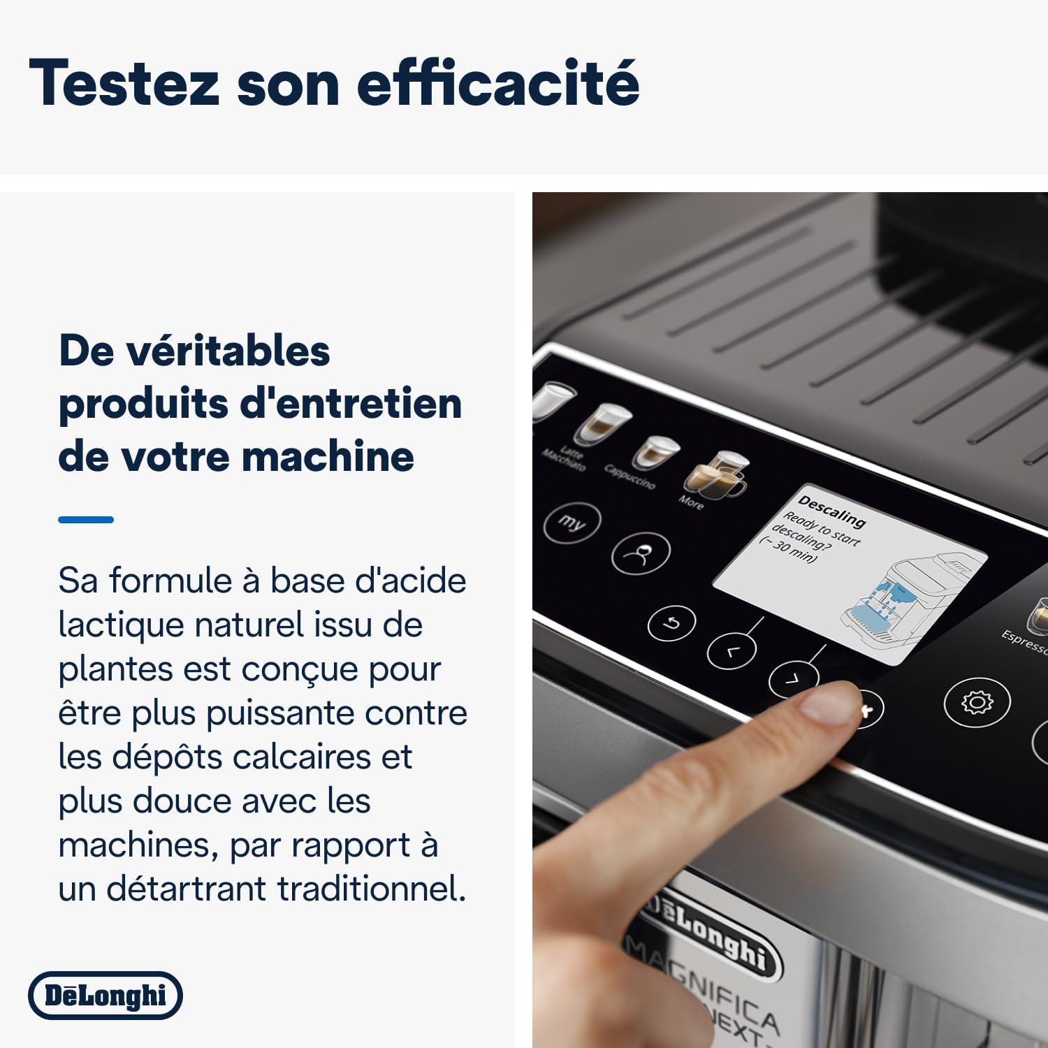 Thumbnail 3 de De'Longhi EcoDecalk Détartrant DLSC500 – 5 doses, 500 ml: entretien écologique pour votre machine à café