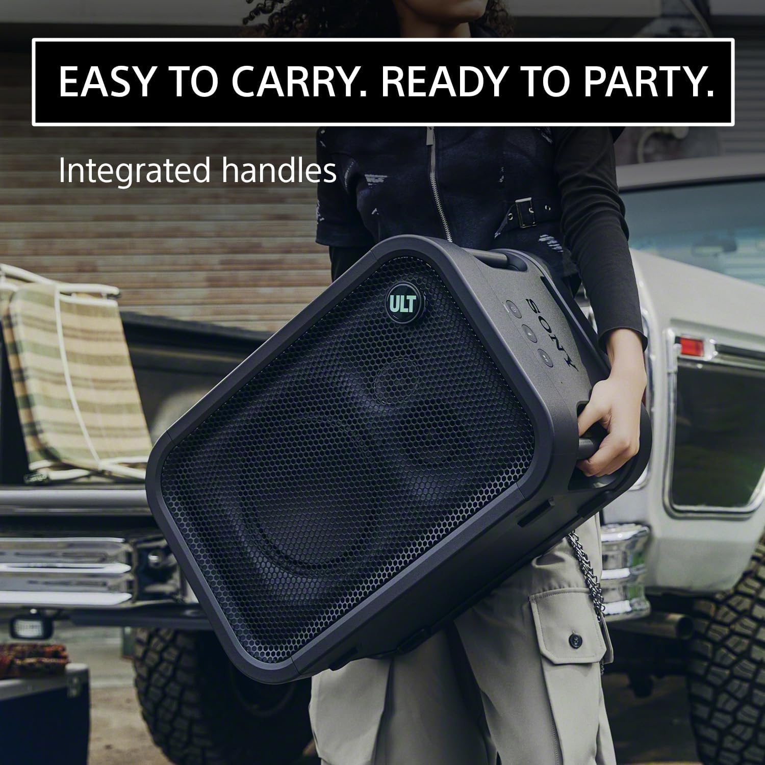 Detalle de Sony ULT TOWER 5 SRSULT500 Party Speaker, 300W, Bluetooth, XLR/RCA, IPX4