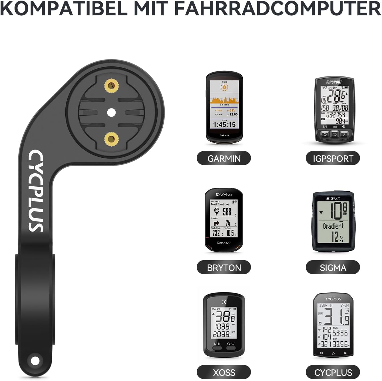 Thumbnail 3 de CYCPLUS Z1 Fahrradcomputer-Halterung für Lenker (31,8 mm)