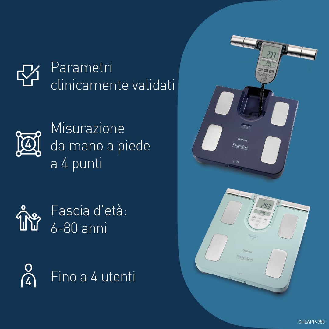 Thumbnail 5 de OMRON BF511: Bilancia analizzatore di composizione corporea con 8 sensori ad alta precisione