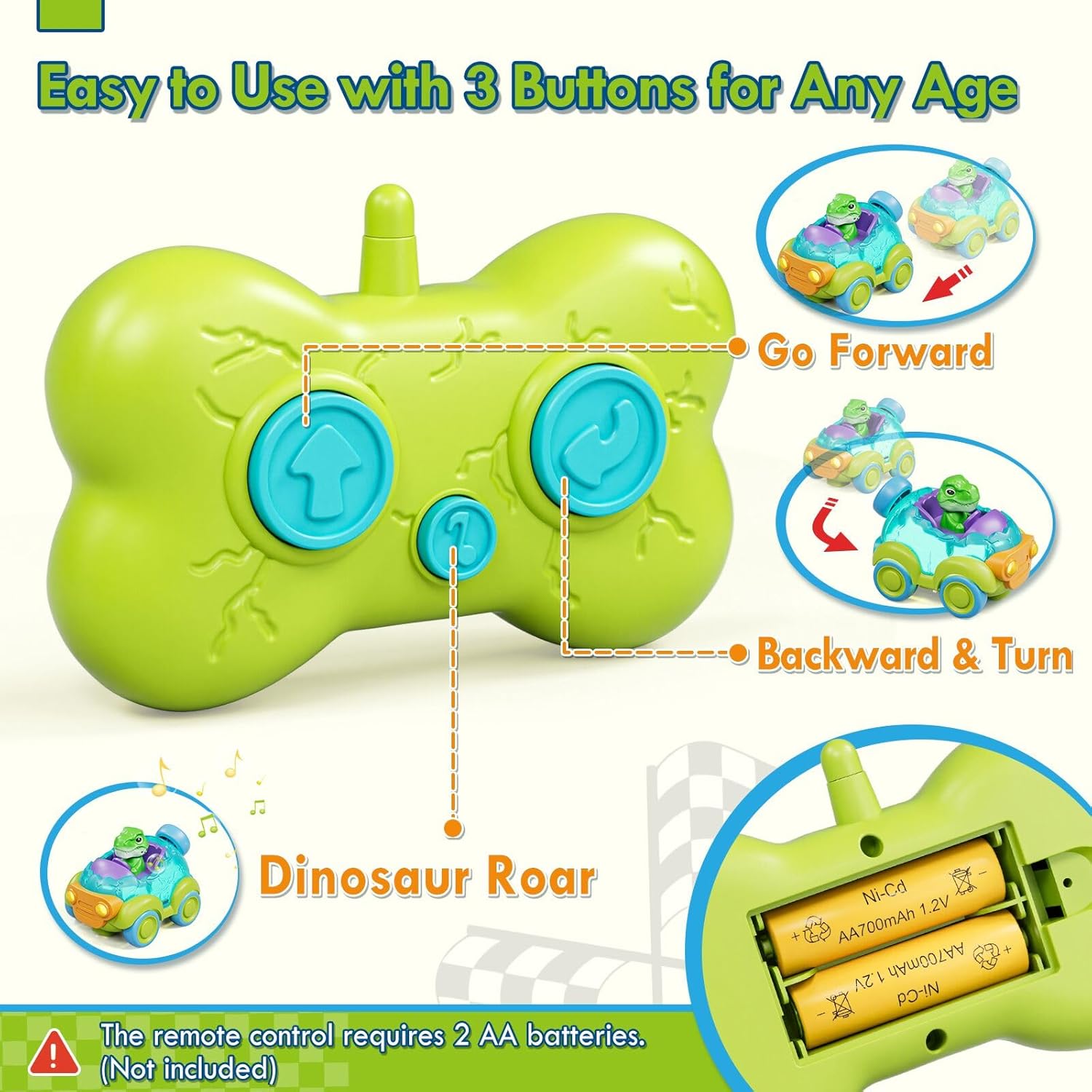 Thumbnail 3 de Lehoo Castle Macchina Telecomandata Dinosauro 500mAh