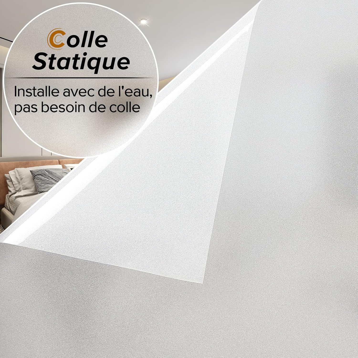 Thumbnail 4 de Film Fenêtre Anti Regard rabbitgoo (60 x 300 cm) occultant électrostatique anti-UV dépoli