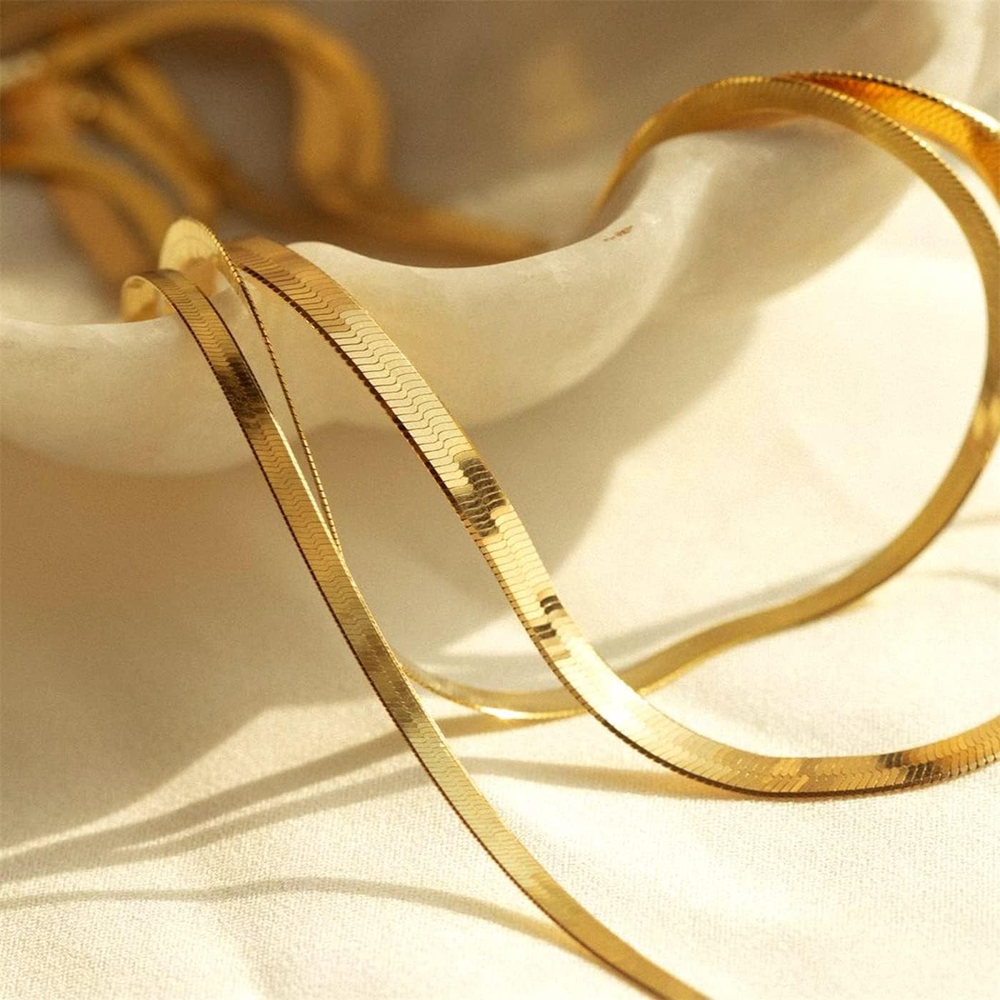 Thumbnail 5 de Tewiky Schlangenkette 14K vergoldet Choker