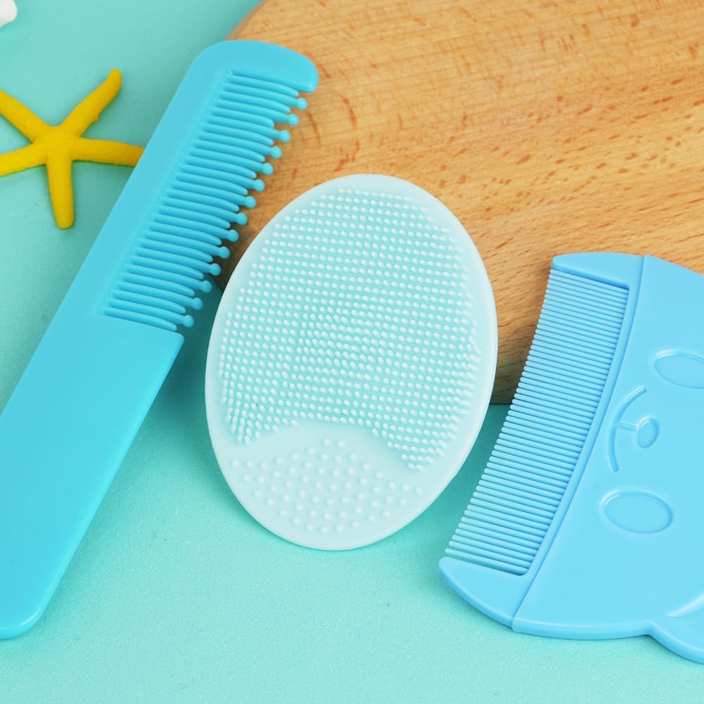 Thumbnail 5 de Aolso Spazzola da Bagno per Neonati – Set da 3 pezzi in silicone con ventosa e uso multifunction