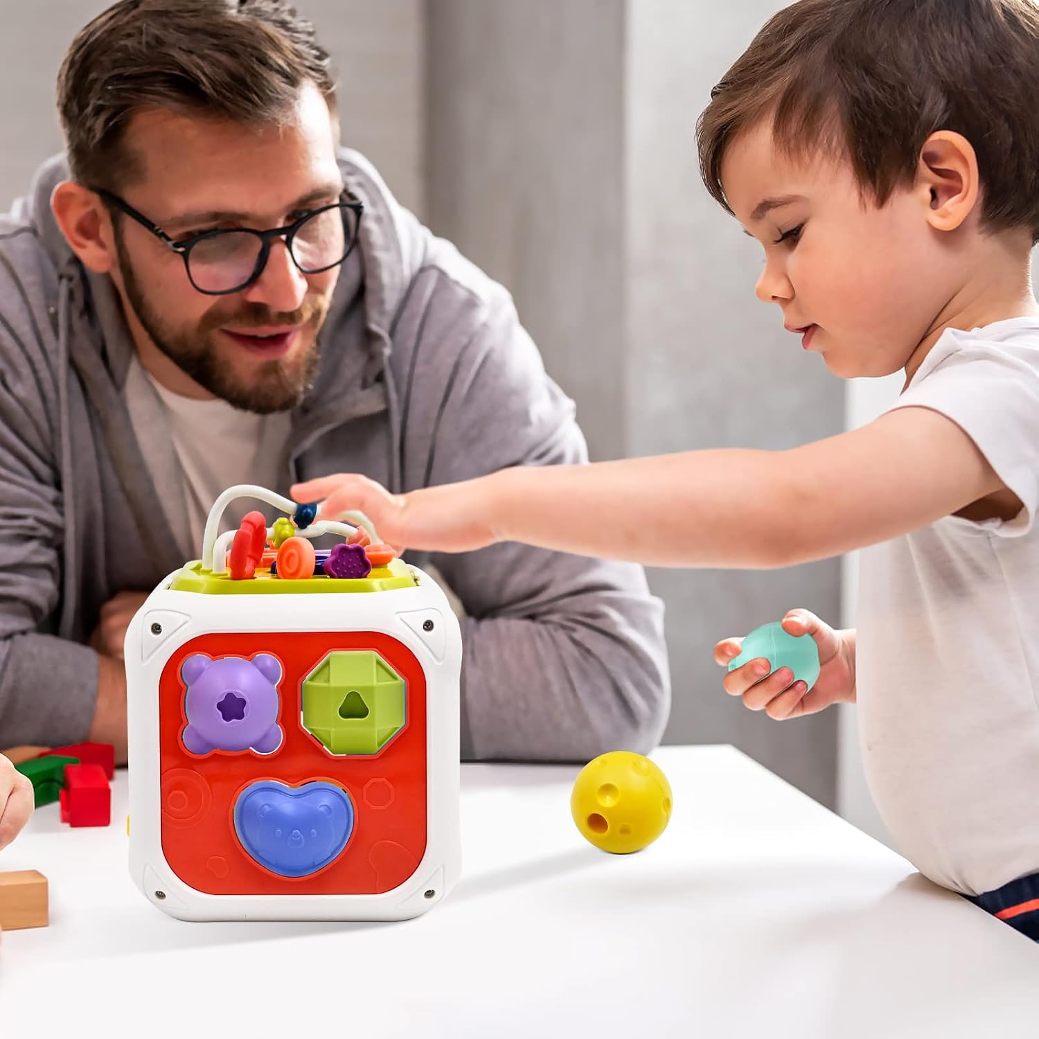 Thumbnail 6 de AiTuiTui Montessori 7-in-1 sensory activity cube (for 18 months+)