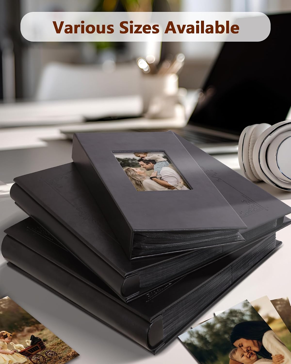 Thumbnail 5 de Yuforr Leather Hardcover Photo Album 600 Pockets