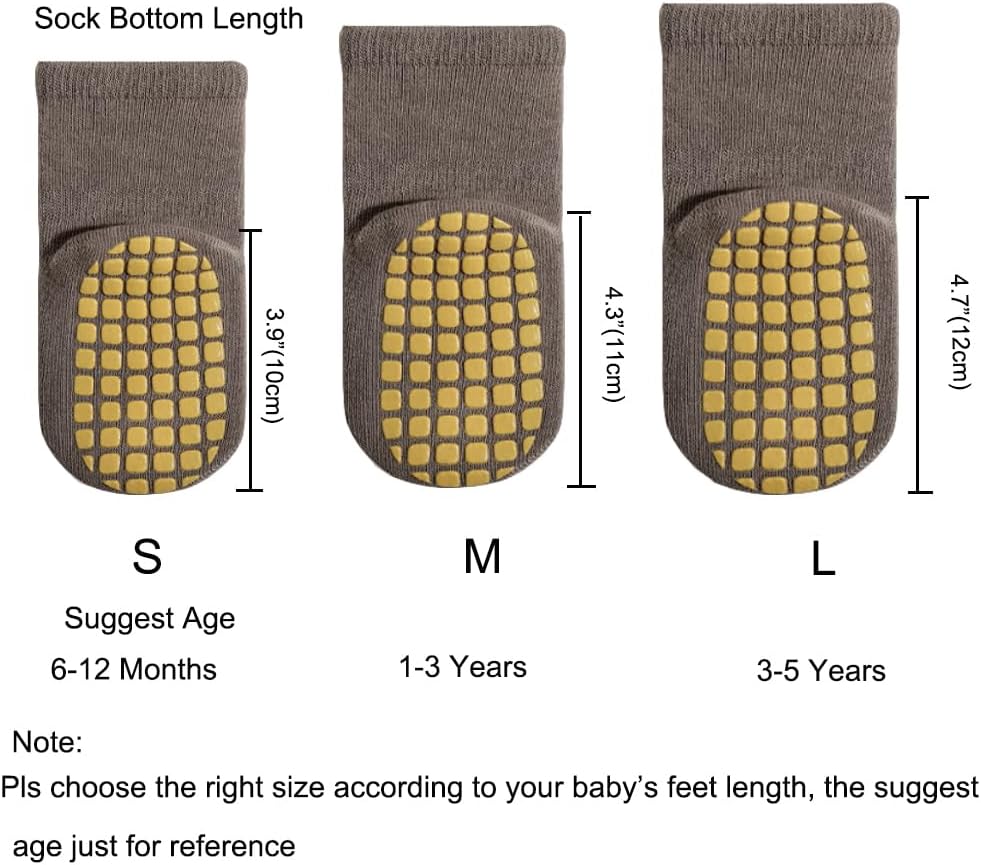 Thumbnail 3 de Exemaba Rutschfeste Socken für Baby – 5 Paar Anti-Rutsch-Sport-Socken