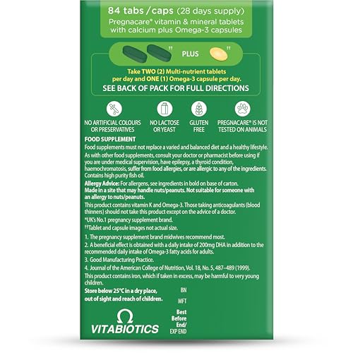 Detalle de Pregnacare MAX Pregnancy Vitamins – UK’s No.1 prenatal brand for greater care