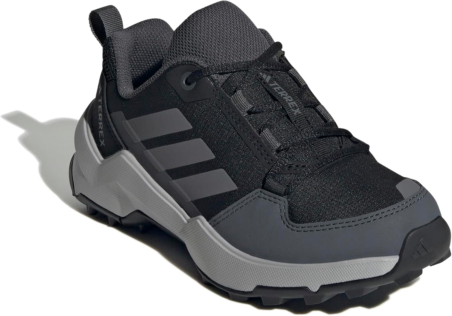 Detalle de adidas Terrex Ax4R Kinder Wanderschuh – Core Black/Grey Four/Grey Six, Größe 34 EU