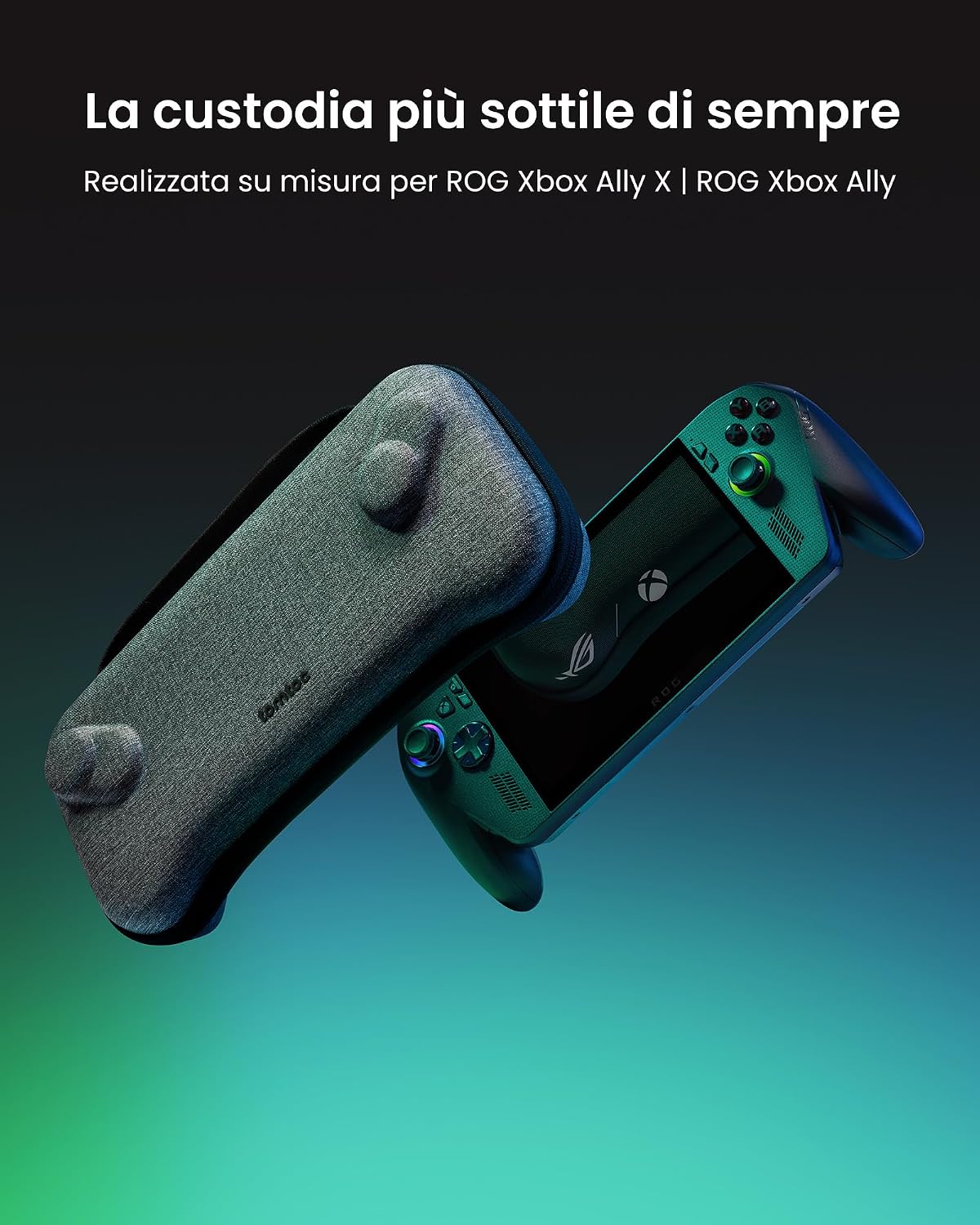 Detalle de tomtoc custodia rigida da trasporto per ASUS ROG Xbox Ally / Ally X (Ally X 2025) ultrapiatta e protettiva
