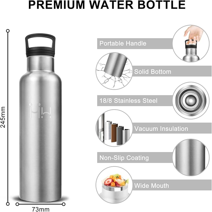 Detalle 2 de Botella Acero Inoxidable 500 ml para viaje 🚰