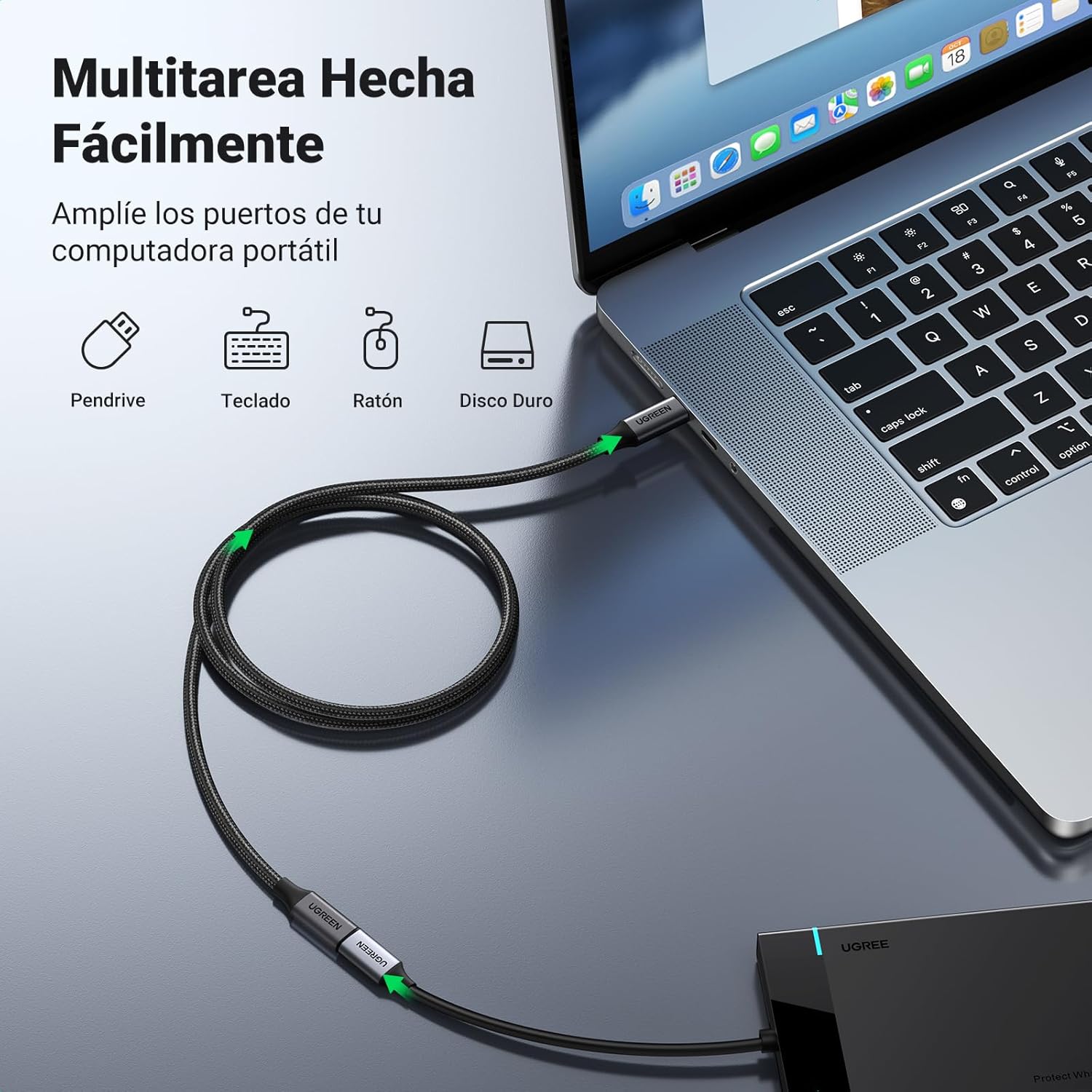 Thumbnail 6 de UGREEN Cable USB C 3.2 10Gbps 4K 60Hz ⚡