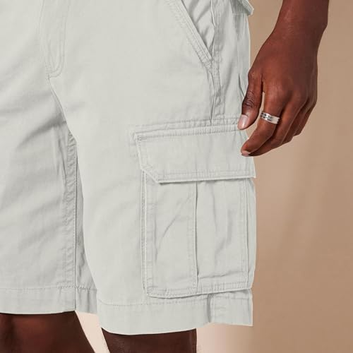 Thumbnail 4 de Amazon Essentials pantalón corto cargo clásico de sarga de algodón 25,4 cm (hombre) gris