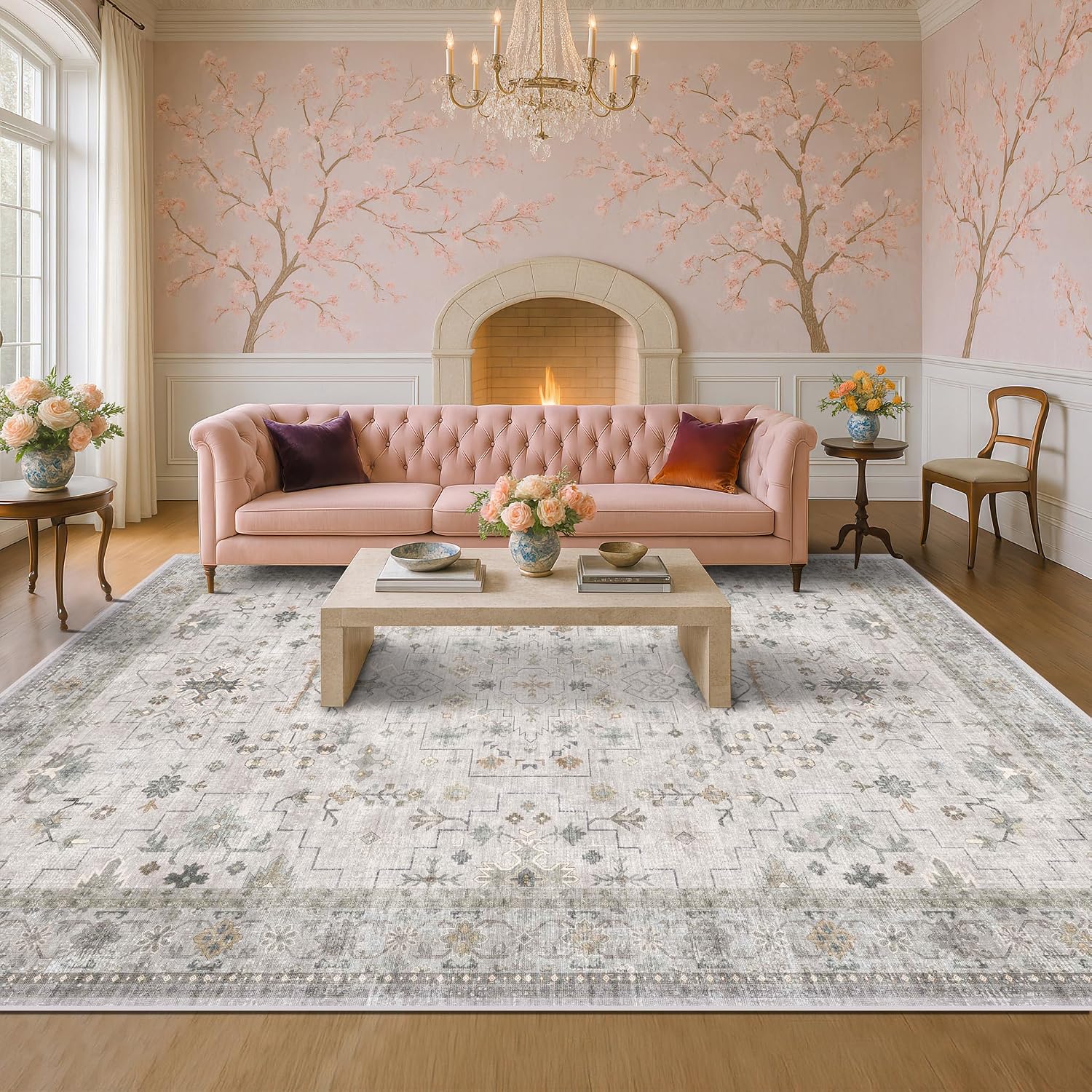 Detalle de Hazo Haus Boho Floral Rug, 10x12