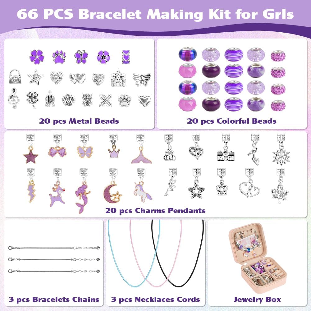 Detalle 2 de AUAUY Giochi crea braccialetti DIY viola