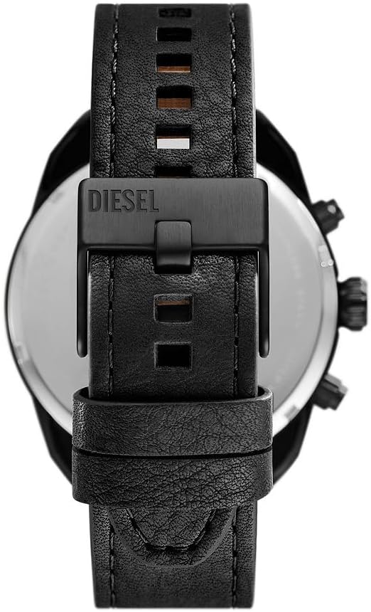 Thumbnail 3 de Diesel Spiked Herren Uhr – Quarz-Chronograph mit Lederarmband und Faltschließe