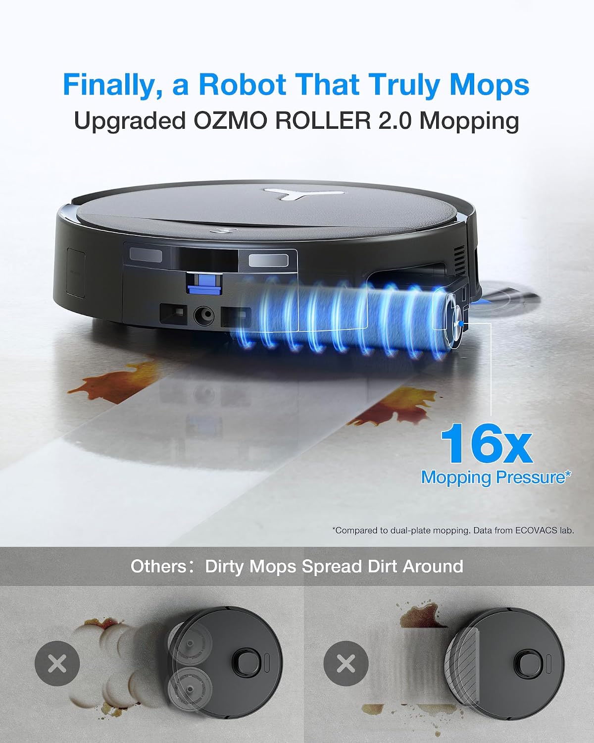 Detalle de ECOVACS DEEBOT T80S 24,800Pa Vacuum