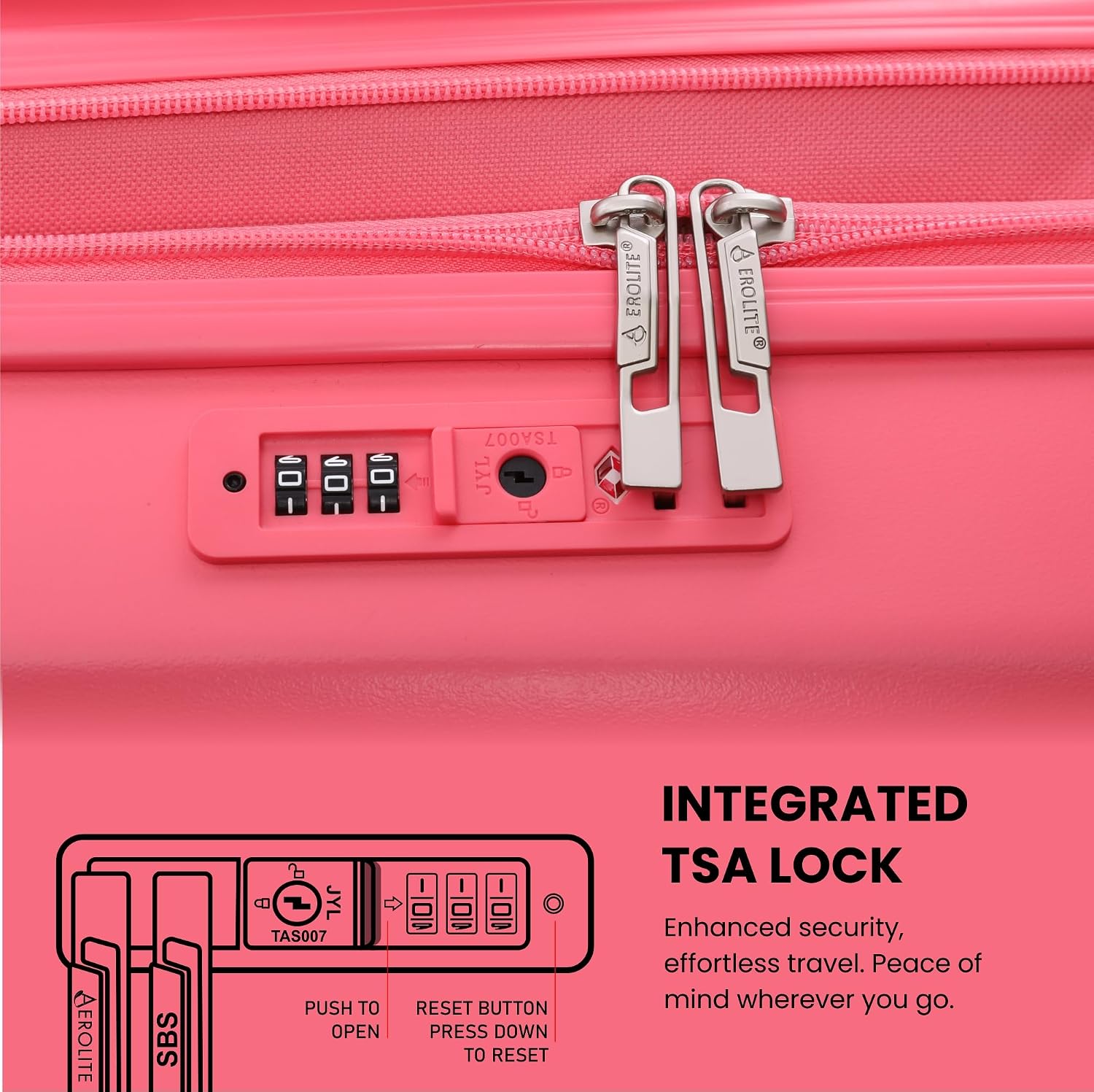 Thumbnail 6 de Aerolite 55x40x20 Expandable Ryanair Priority Cabin Suitcase, 4 Wheels