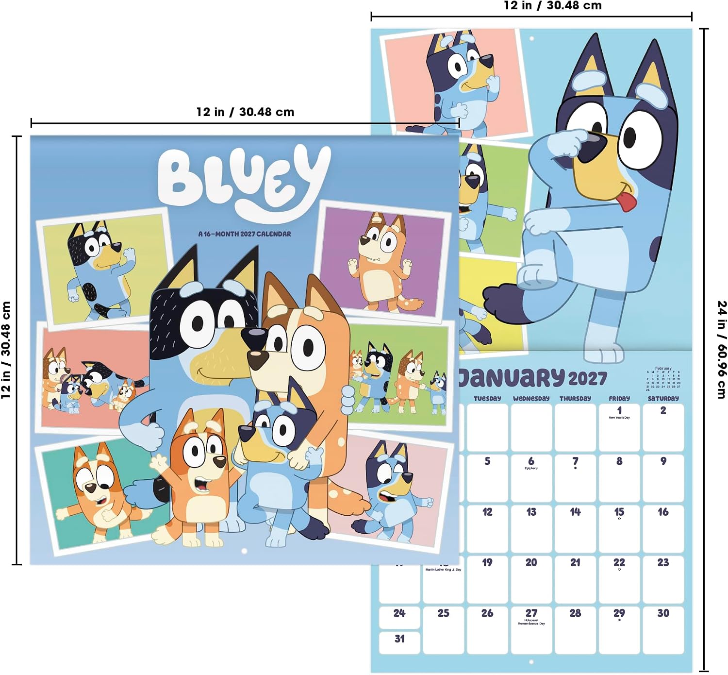 Thumbnail 6 de Bluey Wall Calendar 2027