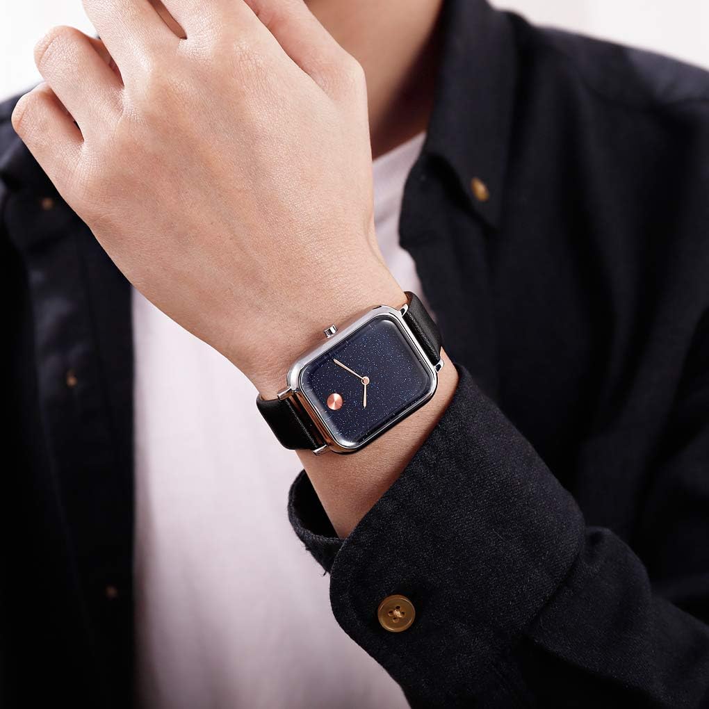 Thumbnail 1 de TONSHEN Fashion Herren Edelstahl Uhren Analog Quarz – Minimalistischer Zeitmesser mit verstellbarer Armbandkette