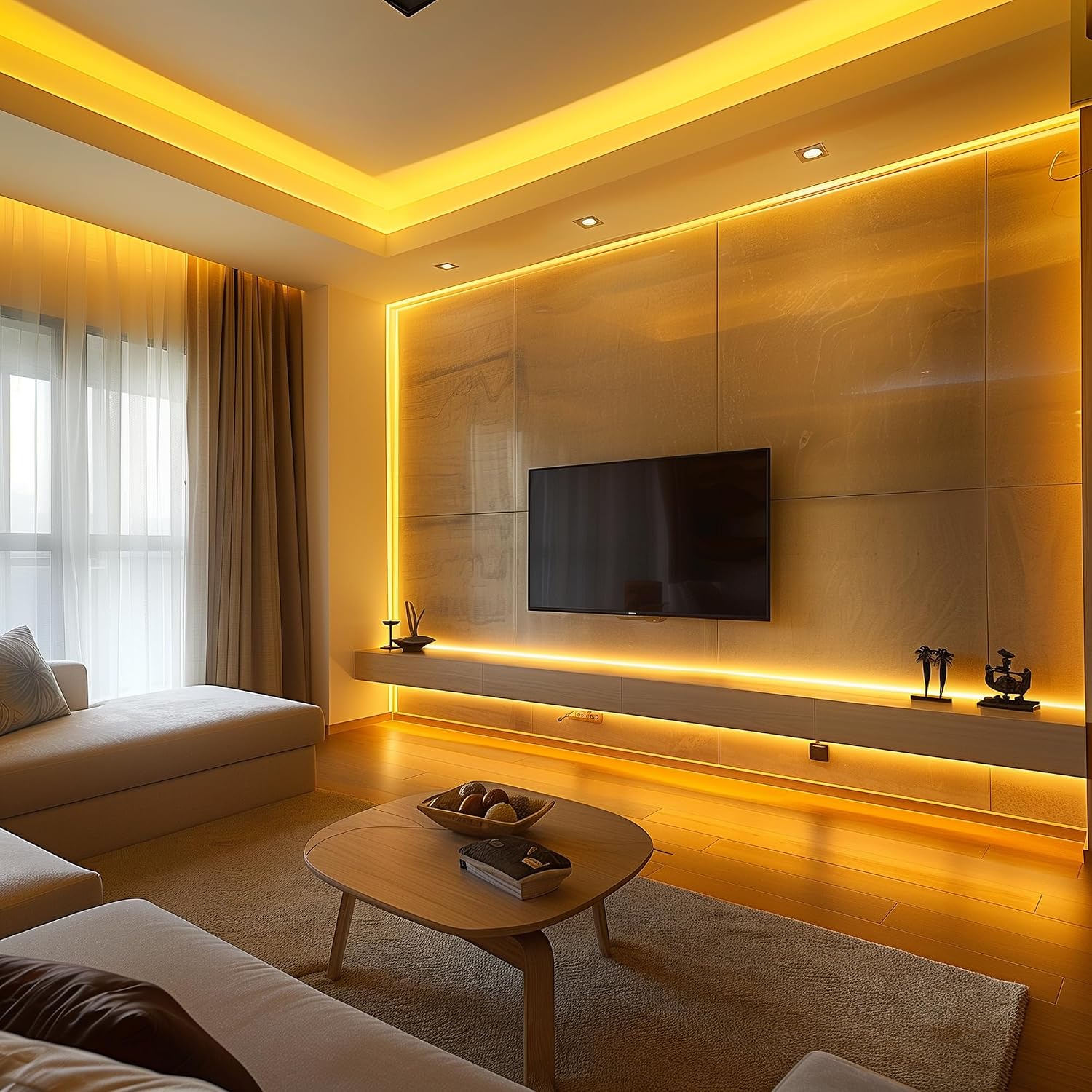 Detalle 2 de Luktix COB LED Strip 5m (2700K Warm White), 24V Dimmable with RF Remote and UKCA Power Supply